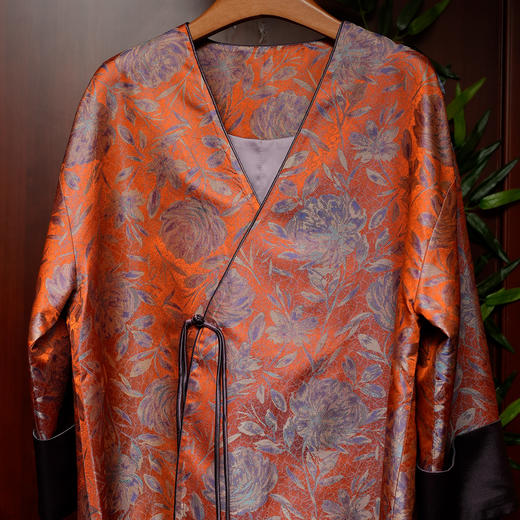 宋锦偏襟外套 商品图0