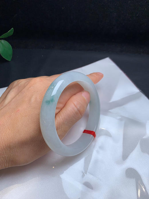 620164，59.7飘花手镯，清清爽爽，干净秀气，飘清新蓝花 商品图5