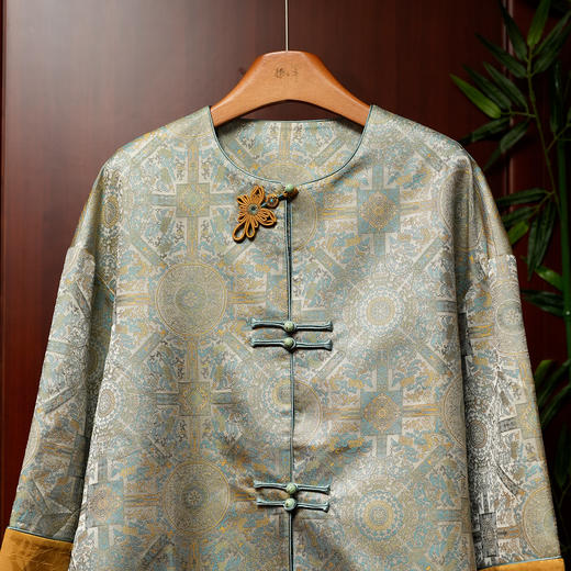 宋锦蓝色八达晕外套 商品图0