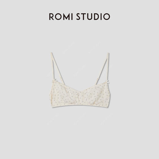 ROMI STUDIO可爱居家系列  碎花全棉蕾丝花边针织内衣RWCSST2378【发货时间：25-30天】 商品图0