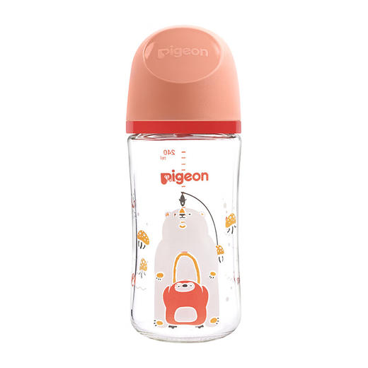 贝亲 宽口彩绘玻璃奶瓶240mL（一起钓鱼，L号奶嘴）【宝库优选】 商品图8