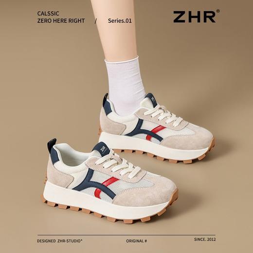 ZHR则则运动阿甘鞋女2025夏季小个子厚底老爹鞋超软休闲女鞋 商品图6