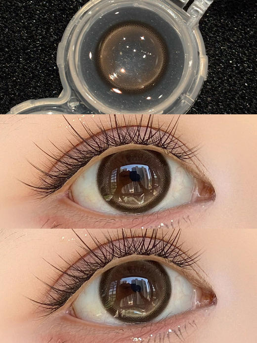 Kira fairy日抛 透明稚泪 棕 14.5mm 有同款半年抛 日抛无售后！！ 商品图5