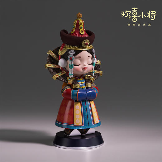 欢喜小将《五十六个民族之蒙古族》潮玩艺术品 手办玩具创意礼物桌面摆件 商品图1