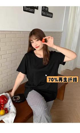 真莫代尔T恤【诗铭洛可】MJ218交叉显瘦B3-1