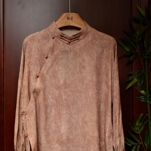 桑蚕丝冠乐绉衬衫 商品图1