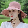 可折叠帽子夏女士韩版防晒遮阳帽太阳帽中老年龄大檐沙滩渔夫凉帽 商品缩略图3