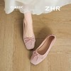 ZHR则则马卡龙浅口单鞋芭蕾风粗跟一脚蹬2025新款法式玛丽珍女鞋 商品缩略图1