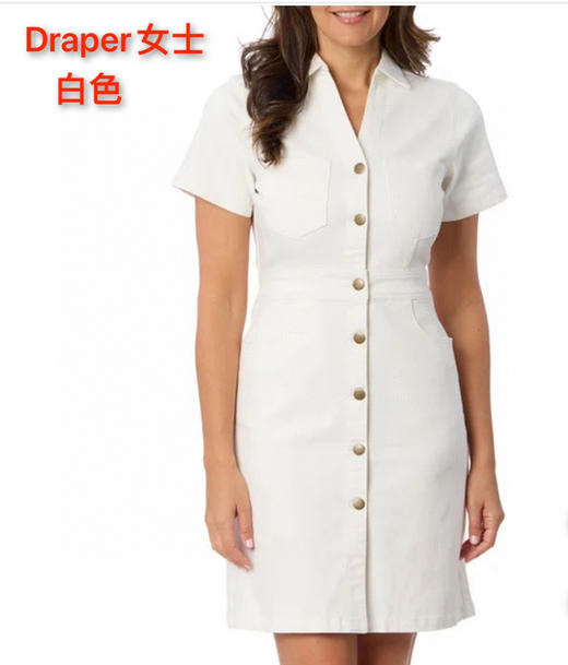 Draper女士短袖牛仔连衣裙，美国直邮特价340元🉐包税包邮到手了🔥复古牛仔遇上现代剪裁，尽显率性魅力 商品图4