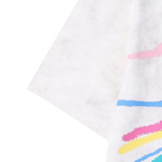 T3830夏季高级感新款男士趣味彩色印花字母短袖T恤时尚轻奢宽松上衣 商品图4