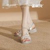 ZHR则则水钻花朵细钻凉鞋女鞋2025夏季新款时髦舒适透气耐穿凉鞋 商品缩略图9