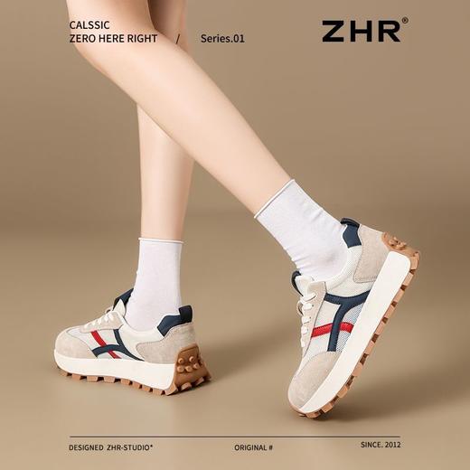 ZHR则则运动阿甘鞋女2025夏季小个子厚底老爹鞋超软休闲女鞋 商品图4