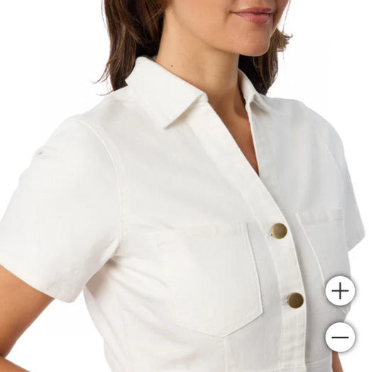 Draper女士短袖牛仔连衣裙，美国直邮特价340元🉐包税包邮到手了🔥复古牛仔遇上现代剪裁，尽显率性魅力 商品图7