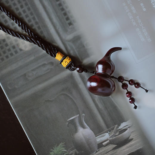 【青山特惠】小叶紫檀葫芦手把件 s50 商品图2