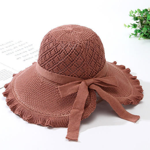 帽子女春夏天妈妈遮阳帽薄款透气大檐太阳帽奶奶凉帽盆帽中老年人 商品图1
