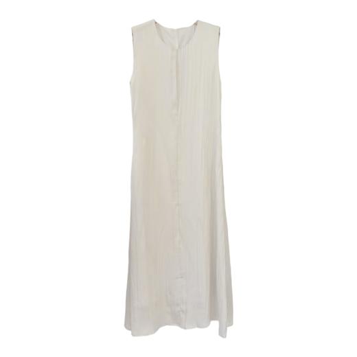 VIVIAN LIU V2534106 夏季新款圆领后背系扣无袖收腰优雅连衣裙 商品图4