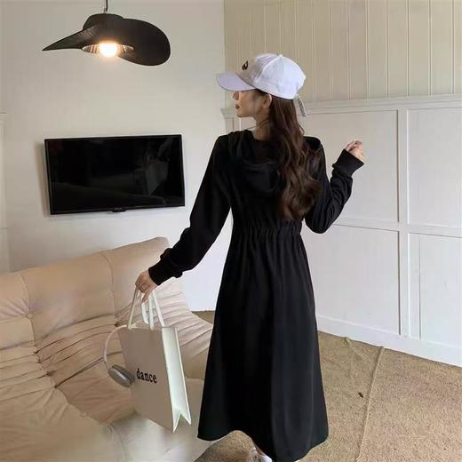 双十二福利！【诗铭洛可】XC7664连衣裙长袖连帽字母中裙 商品图5