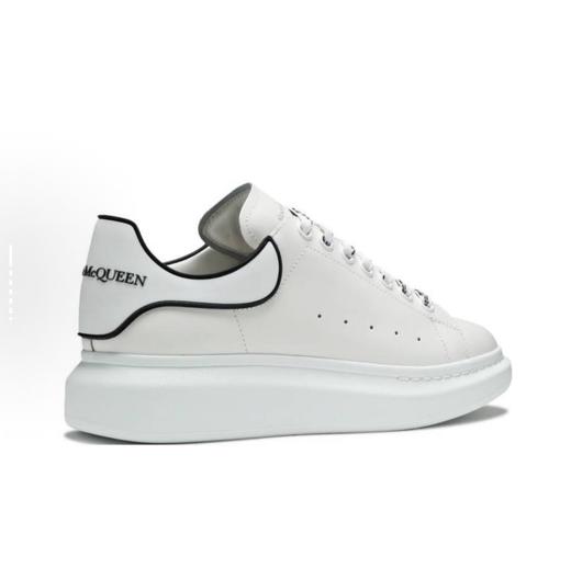 Alexander McQueen亚历山大麦昆 Oversized Sneaker 皮革 光滑小牛皮 低帮 时尚板鞋 男款 白色 商品图3