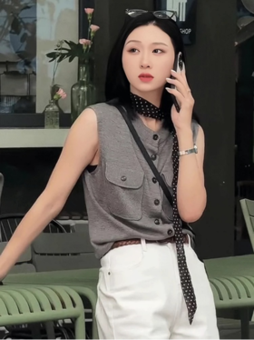 🌞夏上新！【MOMOTIABIN·双兜坎肩轻简中式美学格调XZA72】✨进口客供天丝面料❗ ✅夏季透气好穿❗丝滑裸感❗优雅知性 ✅除了会呼吸的透气感之外，🌈和真丝一样造价昂贵，但是比真丝好打理