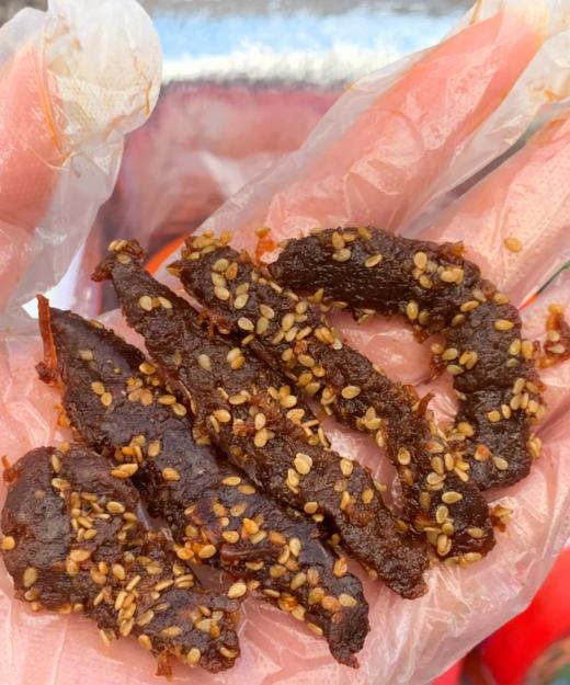 【预售7天】39.9💰3袋❗董洁推荐💥幸福口袋蜀香牛肉条🐂根根真牛肉😋一根上头，微微甜口，✅真草饲牛肉原切，不掺假🔺每1.25KG新鲜牛肉制成0.5KG牛肉条  商品图9