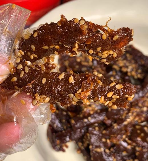 【预售7天】39.9💰3袋❗董洁推荐💥幸福口袋蜀香牛肉条🐂根根真牛肉😋一根上头，微微甜口，✅真草饲牛肉原切，不掺假🔺每1.25KG新鲜牛肉制成0.5KG牛肉条  商品图6