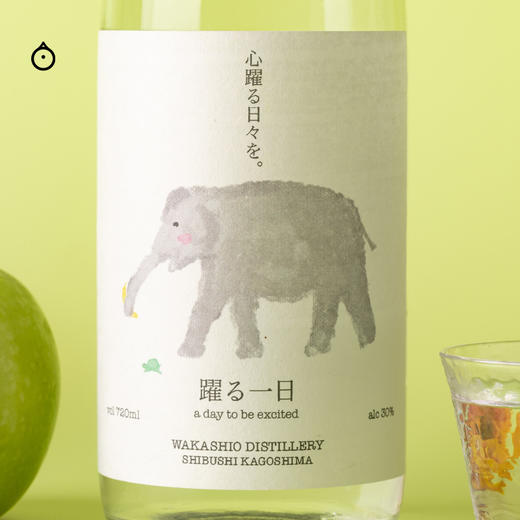 企鹅市集|日本若潮酒造 快乐的大象 果香风味麦烧酒720ml 香蕉青苹果 商品图2