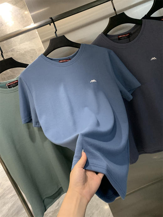 北美运动巨头!冰爽蚂蚁孔轻量化速干透气纯色运动休闲短袖T恤男！ 商品图7