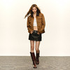 Ariseism  美式复古设计感巴恩风麂皮绒外套女春秋新款上衣 商品缩略图4