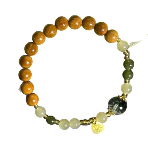 【普陀山】高级感高抛天然库克手链轻奢绿幽灵琉璃手串女新中式手饰 商品图4