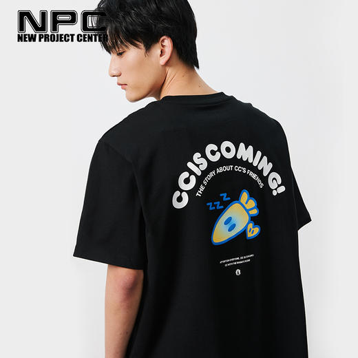 NPC潮牌CC胡萝卜【凉感冰皮】圆领短袖T恤男纯棉255克CC52TE07 商品图0