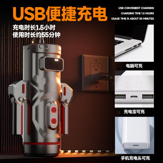 姬欲战魂飞机杯智能发音伸缩吮吸电动飞机杯 商品图3