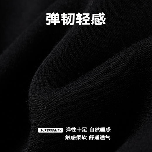 NPC潮牌拼接裤腰侧口袋垂感直筒休闲裤男短裤舒适弹力NP53SR22 商品图4