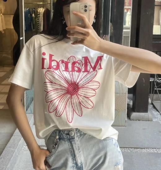 福利！MD单花雏菊短袖T恤　韩国元d！均码　男女同款印花短袖TEE 商品图0