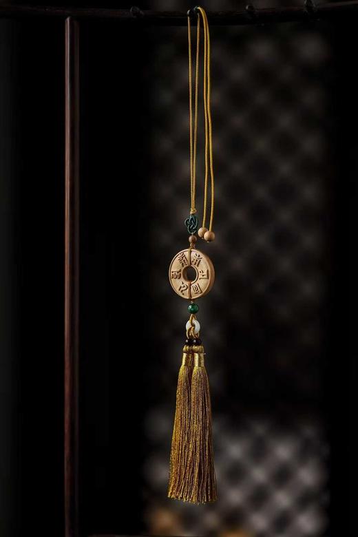 老山檀香【六字箴言平安扣】挂件 商品图4