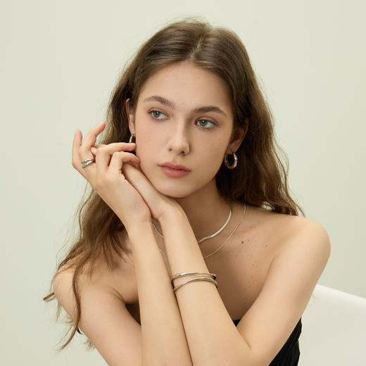 ARSIS ｜自由搭配系列 潺流耳圈 商品图2