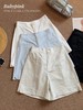 五分短裤2025新款洗水棉百搭休闲气质修身A字阔腿裤子夏季高腰裤 商品缩略图0