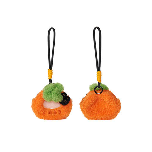 大英博物馆 巴斯特系列 柿柿如意毛绒痛包挂件 零钱包 商品图4