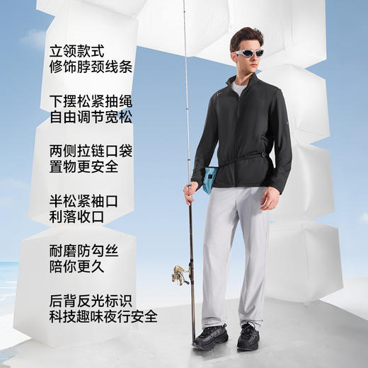 素湃 全波段防晒凉感吸湿速干立领外套 商品图3