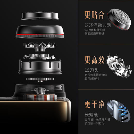 美兹METZ男士便携刮胡刀礼盒|全身可水洗，服帖、顺滑，剃得利落不伤皮肤|剃须刀/鼻毛修剪器 商品图6