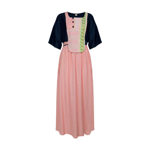 采粉谣撞色拼接连衣裙 | 现货加急发  商品图4