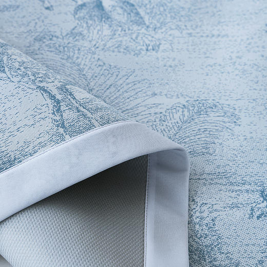 商超爆款【丝享高端新中式新氧冷循环炫彩提花席夏慕】蓝色 双立丝工艺 加快空气流通 散热排湿 商品图4