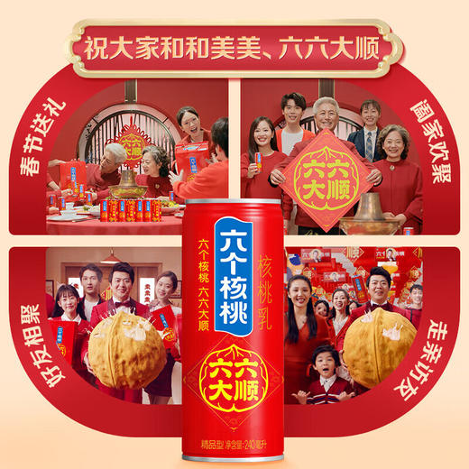 养元六个核桃六六大顺240ml*10瓶 植物蛋白核桃乳饮料整箱送礼 商品图3