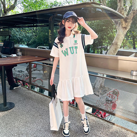 女童连衣裙夏季2025新款洋气时髦儿童夏装公主裙中大童学院风裙子 商品图5