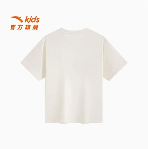 安踏儿童男大童针织短袖衫2025夏新款透气舒适中大童纯棉短袖T恤352536705 商品图1