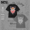 NPC潮牌背后撞色天使爱心印花短袖T恤男童趣索罗娜透气NP54TE24 商品缩略图0