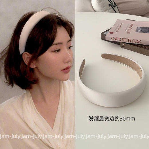 「9.9元包邮！6色可选」女款纯色发箍 新款高颅顶头饰发捆发饰发卡配饰 商品图4