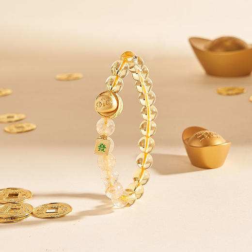 大英博物馆 巴斯特系列 转转猫一喵生财黄发晶 手链 商品图2