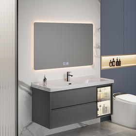 8066-灰色(陶瓷盆加智能镜）70/80/90/100