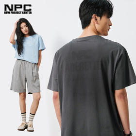 NPC潮牌胸前3M反光印花logo圆领短袖T恤男速干遇汗显图案NP53TE16