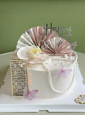 中国风兰花蛋糕